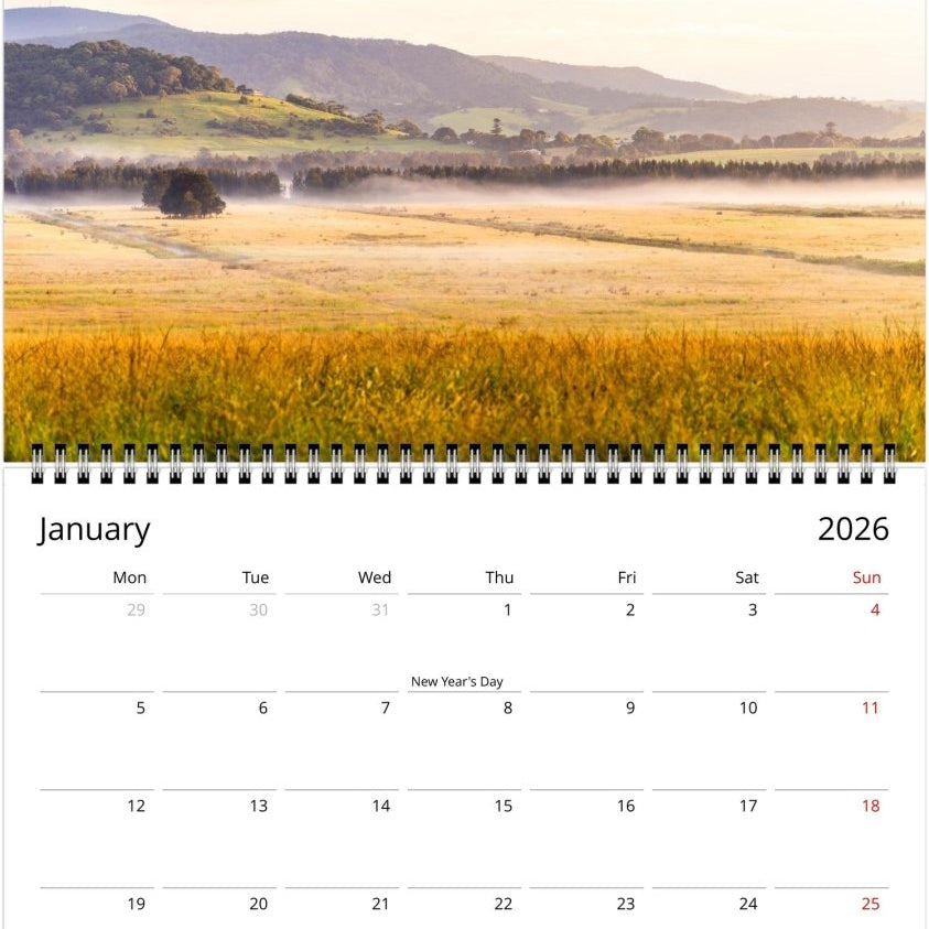 Rural 2026 Calendar - Belinda Doyle - Australian Photographer & Resin Artist