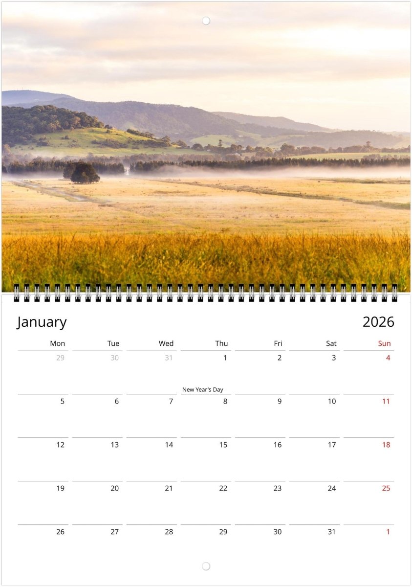 Rural 2026 Calendar - Belinda Doyle - Australian Photographer & Resin Artist