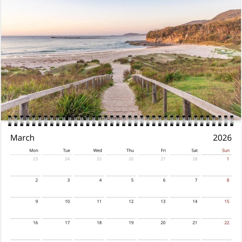 South Coast 2026 Calendar - Belinda Doyle - Australian Photographer & Resin Artist