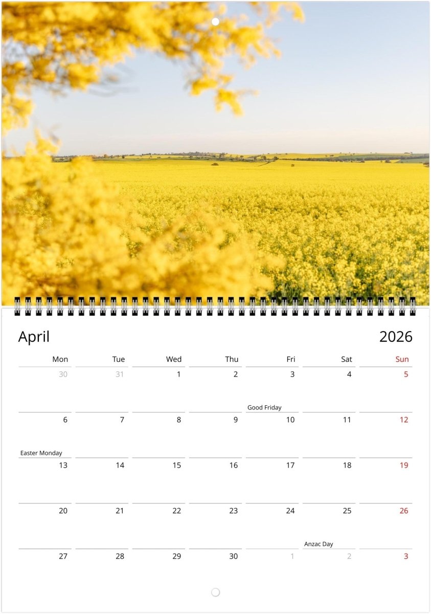 Rural 2026 Calendar - Belinda Doyle - Australian Photographer & Resin Artist