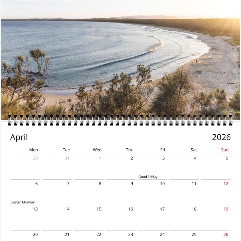 South Coast 2026 Calendar - Belinda Doyle - Australian Photographer & Resin Artist