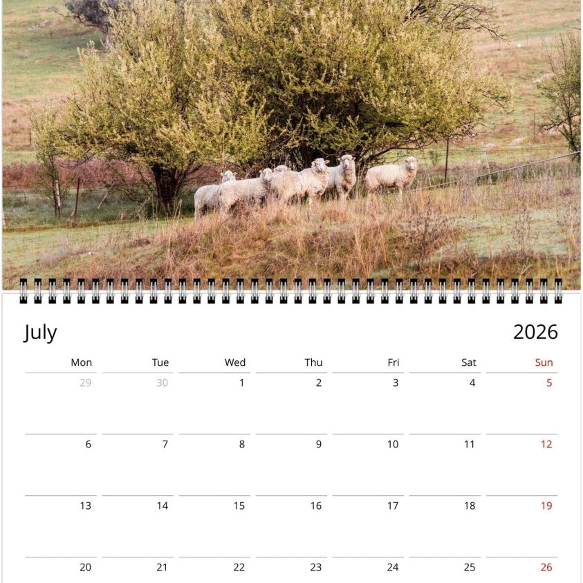 Rural 2026 Calendar - Belinda Doyle - Australian Photographer & Resin Artist
