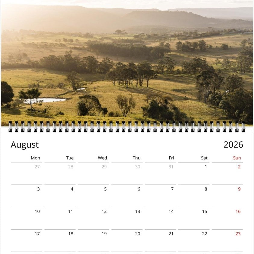 Rural 2026 Calendar - Belinda Doyle - Australian Photographer & Resin Artist