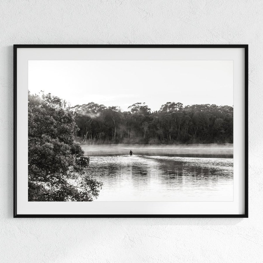 "Mystics River Crossing" BW Photography Print - Belinda Doyle - Australian Photographer & Resin Artist