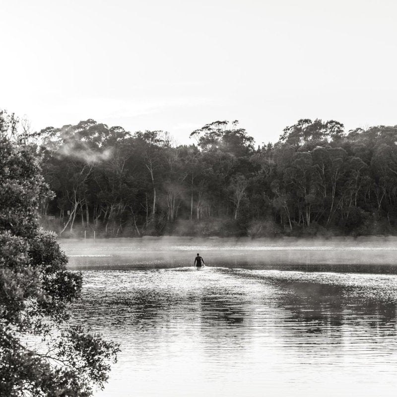 "Mystics River Crossing" BW Photography Print - Belinda Doyle - Australian Photographer & Resin Artist