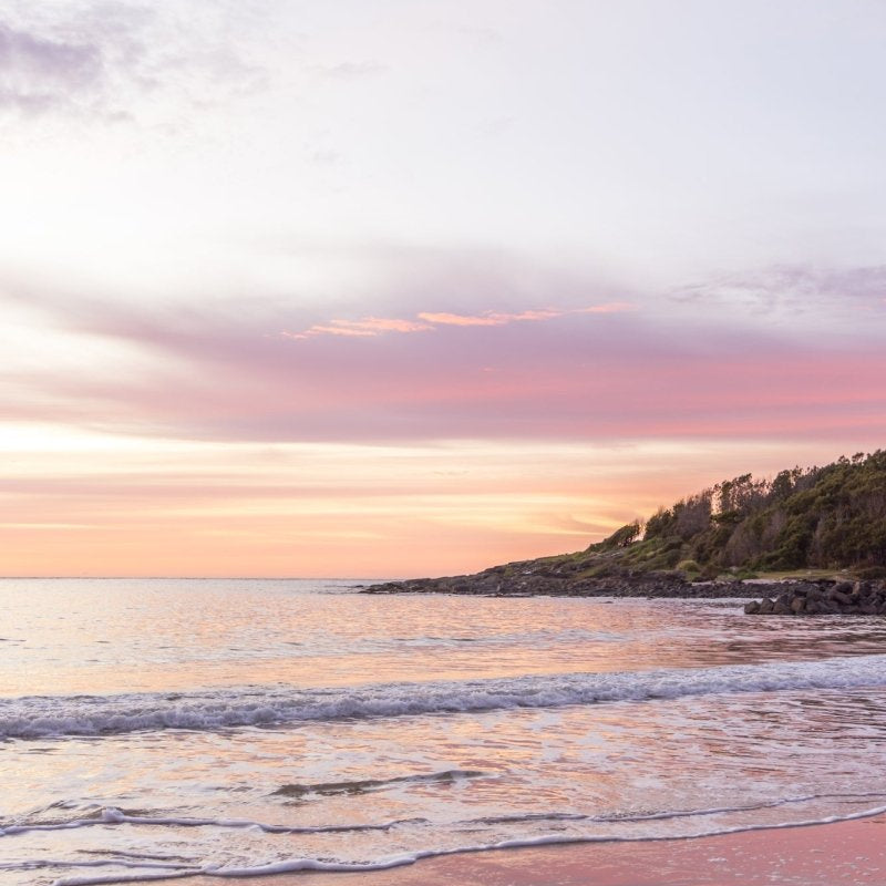 Kioloa "O'haras Sunrise" (P) Acrylic Block - Belinda Doyle - Australian Photographer & Resin Artist