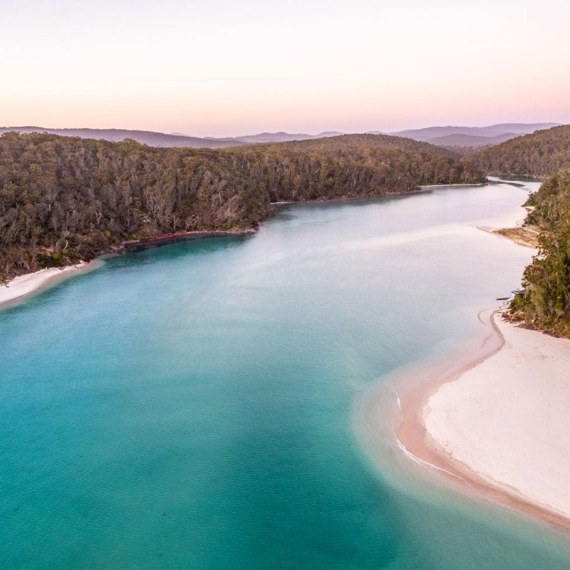 "Pink Whisper, Blue Water" Photography Print - Belinda Doyle - Australian Photographer & Resin Artist
