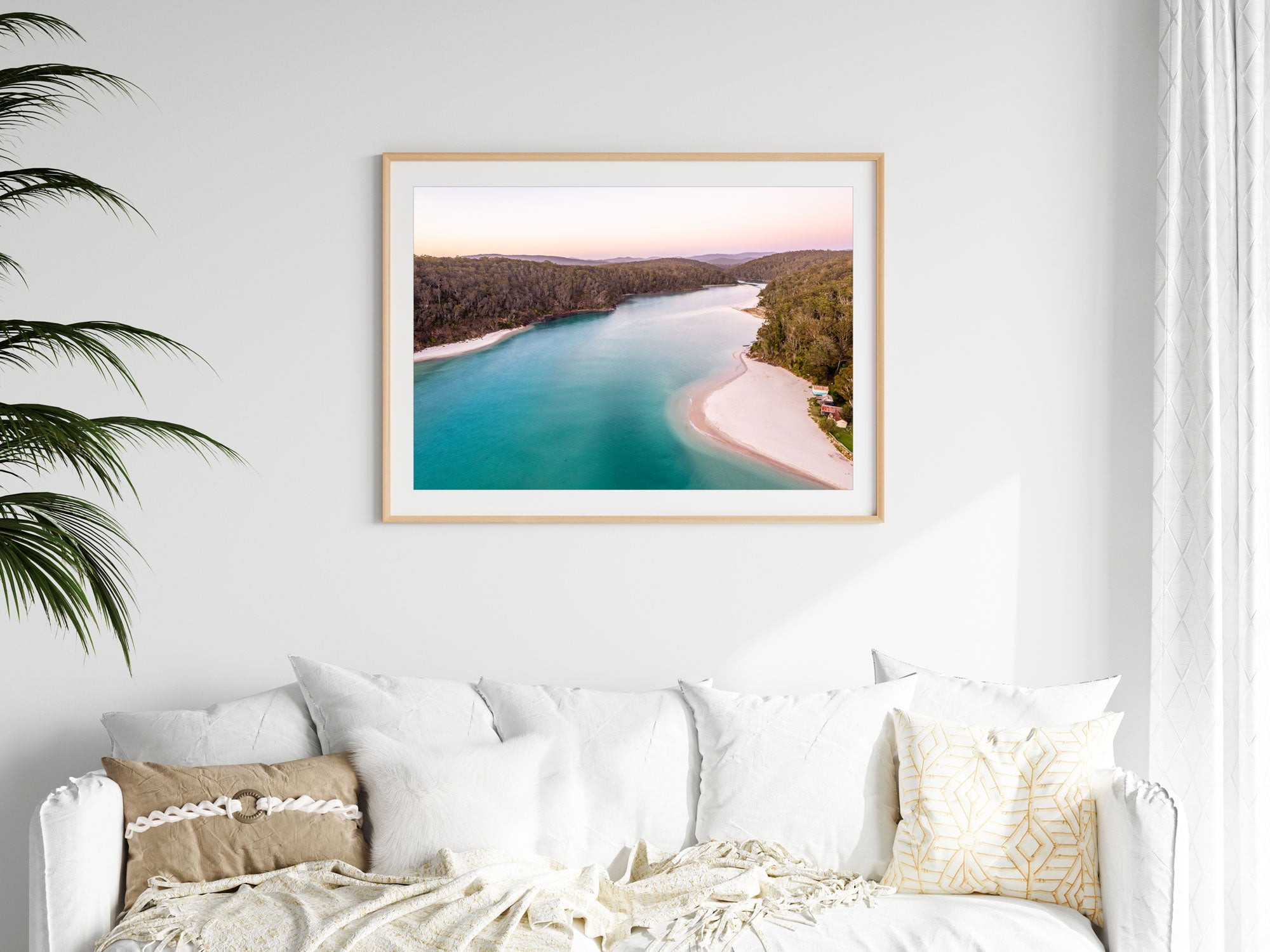 "Pink Whisper, Blue Water" Photography Print - Belinda Doyle - Australian Photographer & Resin Artist