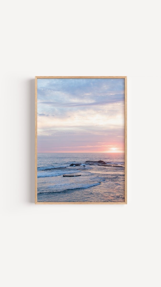 Pressing Pause - A1 Glass Free Frame - Framed in Oak - Belinda Doyle - Australian Photographer & Resin Artist