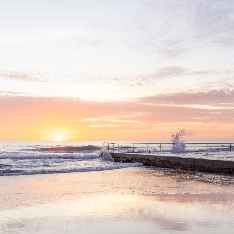 Austinmer "Shallow Shimmer" Acrylic Block - Belinda Doyle - Australian Photographer & Resin Artist