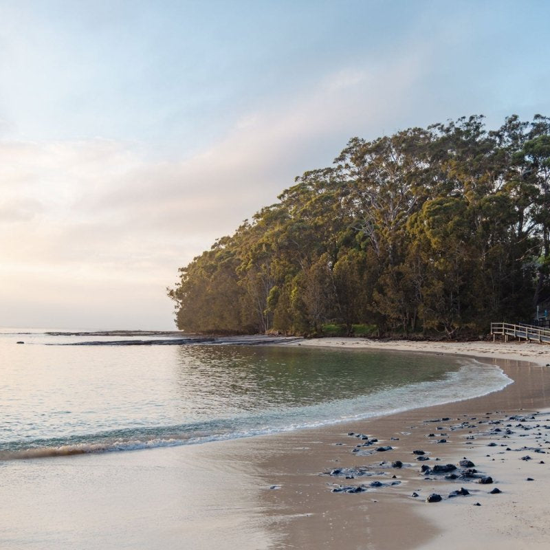 Huskisson "Soft Tones at Shark Net" Acrylic Block - Belinda Doyle - Australian Photographer & Resin Artist