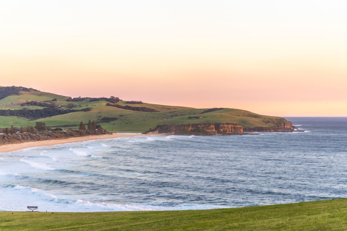 Gerringong "Tasman Drive Sunrise" Acrylic Block - Belinda Doyle - Australian Photographer & Resin Artist