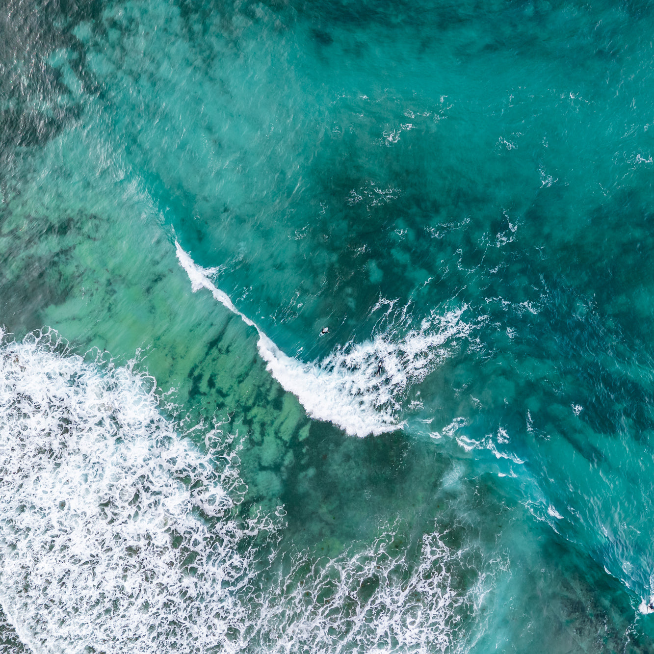 "Teal Topdown" Photography Print - Belinda Doyle - Australian Photographer & Resin Artist