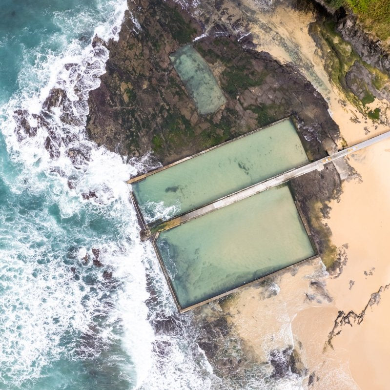 "Twin Pool Textures" (P) Photography Print - Belinda Doyle - Australian Photographer & Resin Artist