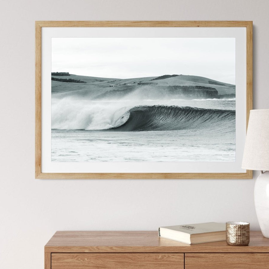 "Werri Roll" B & W Photography Print - Belinda Doyle - Australian Photographer & Resin Artist