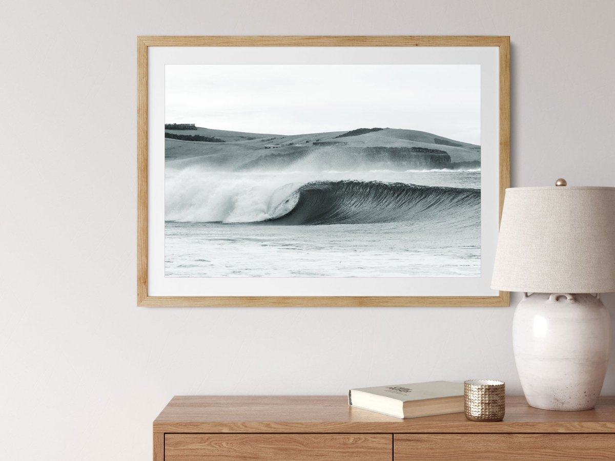 "Werri Roll" B & W Photography Print - Belinda Doyle - Australian Photographer & Resin Artist