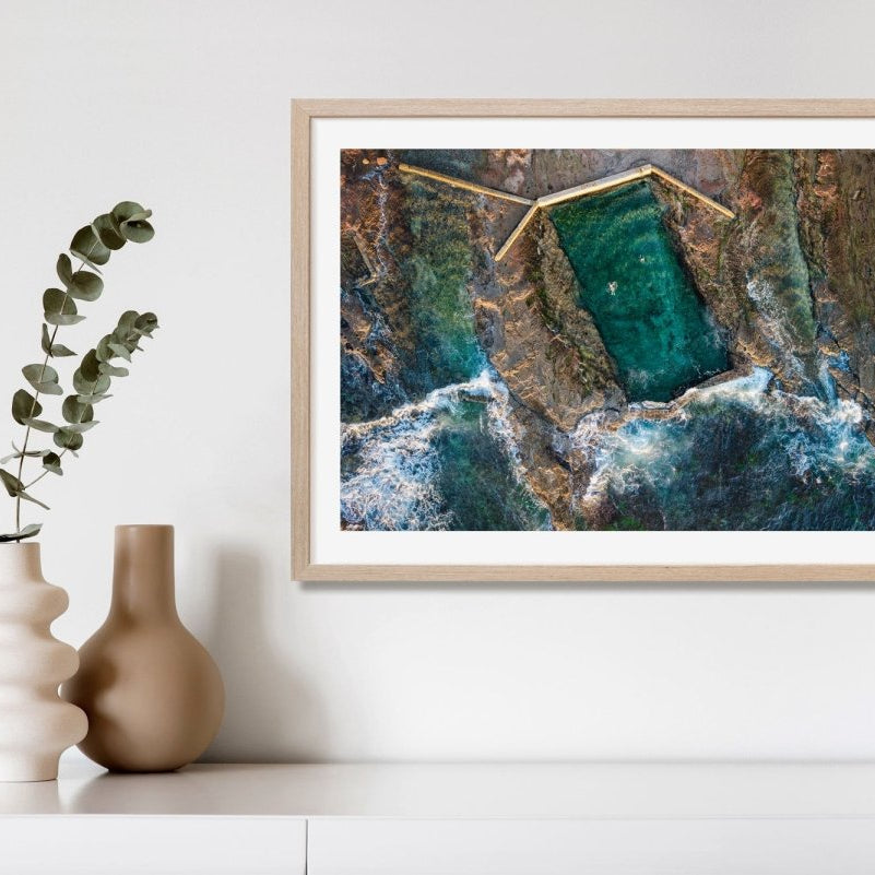 "Winter Wollongong Swim" Photography Print - Belinda Doyle - Australian Photographer & Resin Artist