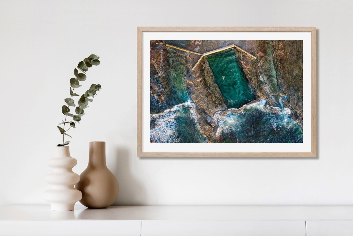 "Winter Wollongong Swim" Photography Print - Belinda Doyle - Australian Photographer & Resin Artist