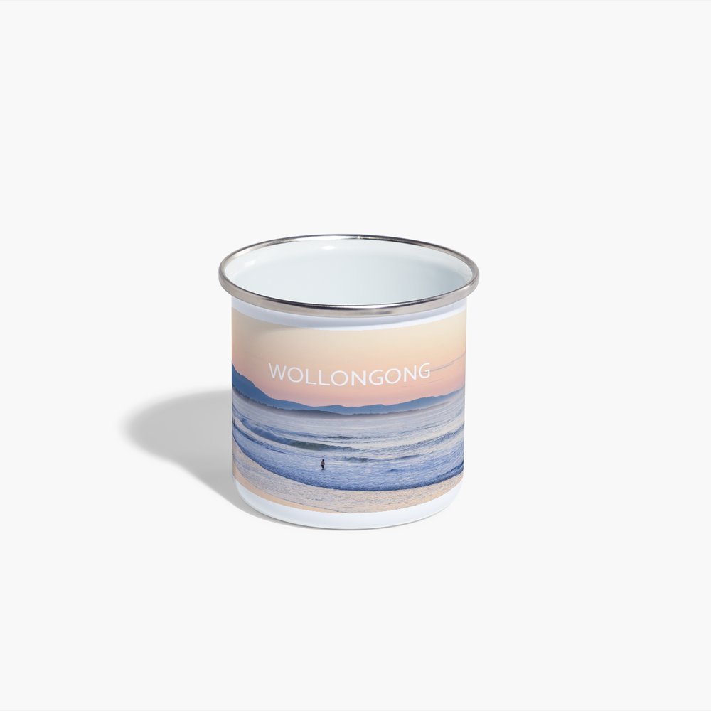 Wollongong Enamel Camping Mug - Belinda Doyle - Australian Photographer & Resin Artist
