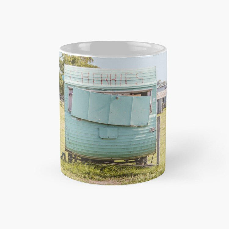 Berry - Cherry Pit Stop Ceramic Mug - Belinda Doyle - Australian Photographer & Resin Artist
