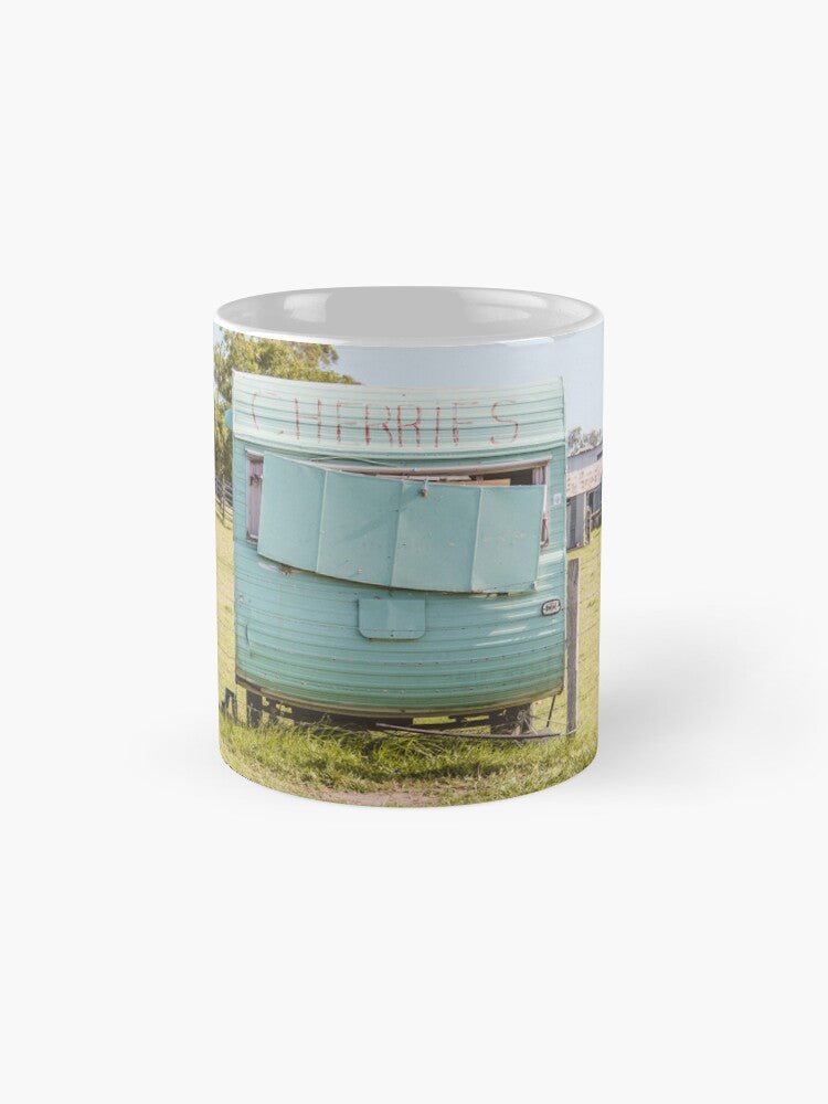 Berry - Cherry Pit Stop Ceramic Mug - Belinda Doyle - Australian Photographer & Resin Artist