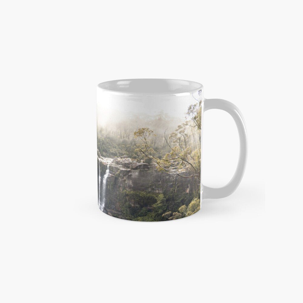 Carrington Falls - Rainforest Mist Ceramic Mug - Belinda Doyle - Australian Photographer & Resin Artist