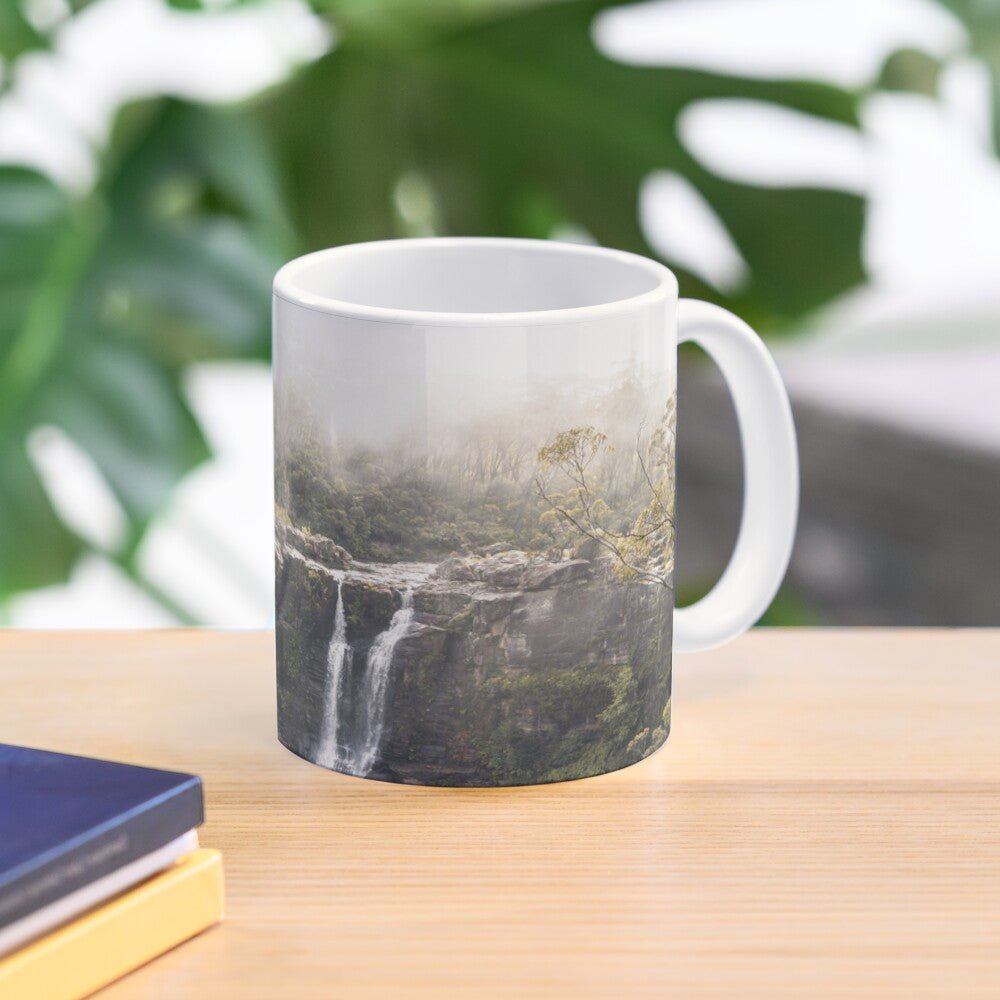 Carrington Falls - Rainforest Mist Ceramic Mug - Belinda Doyle - Australian Photographer & Resin Artist