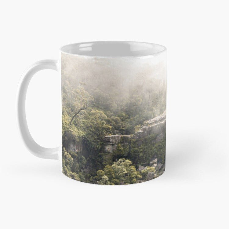 Carrington Falls - Rainforest Mist Ceramic Mug - Belinda Doyle - Australian Photographer & Resin Artist