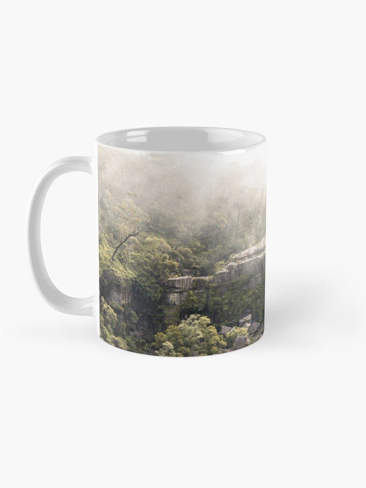 Carrington Falls - Rainforest Mist Ceramic Mug - Belinda Doyle - Australian Photographer & Resin Artist