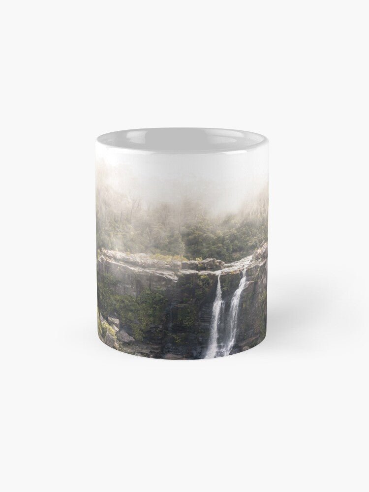 Carrington Falls - Rainforest Mist Ceramic Mug - Belinda Doyle - Australian Photographer & Resin Artist