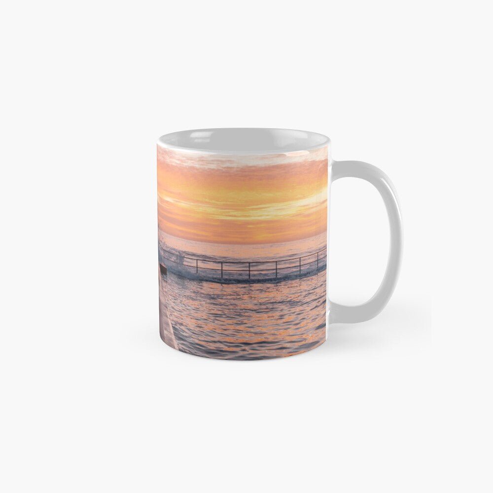 Austinmer - Mornings Leading Line Textures Ceramic Mug - Belinda Doyle - Australian Photographer & Resin Artist
