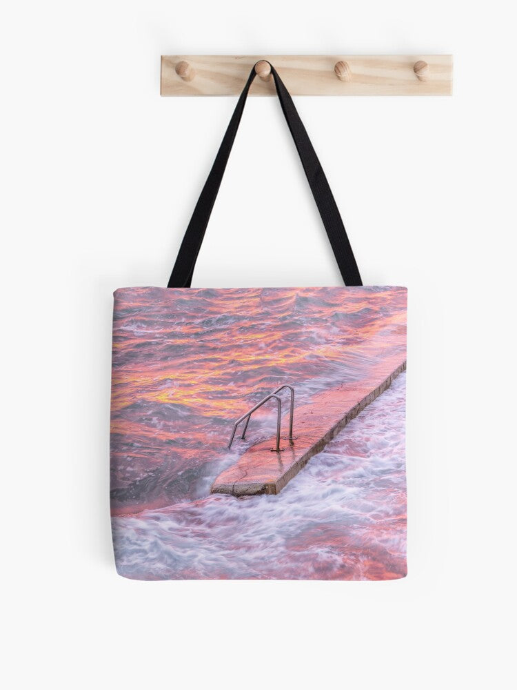 Pink Descent Beach Bag - Wollongong - Belinda Doyle - Australian Photographer & Resin Artist