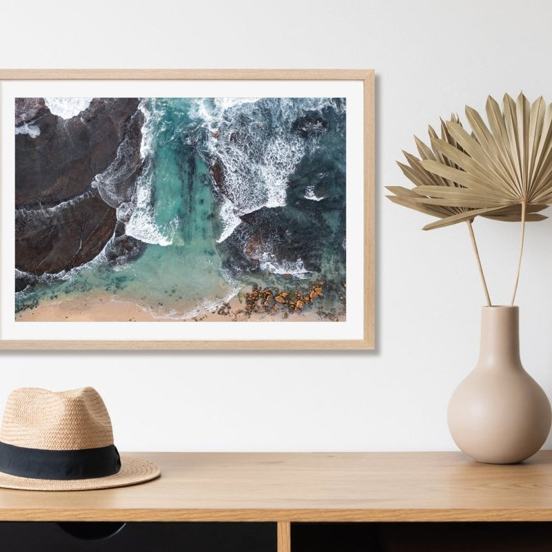 "Bogey Hole Textures" Photography Print - Belinda Doyle - Australian Photographer & Resin Artist