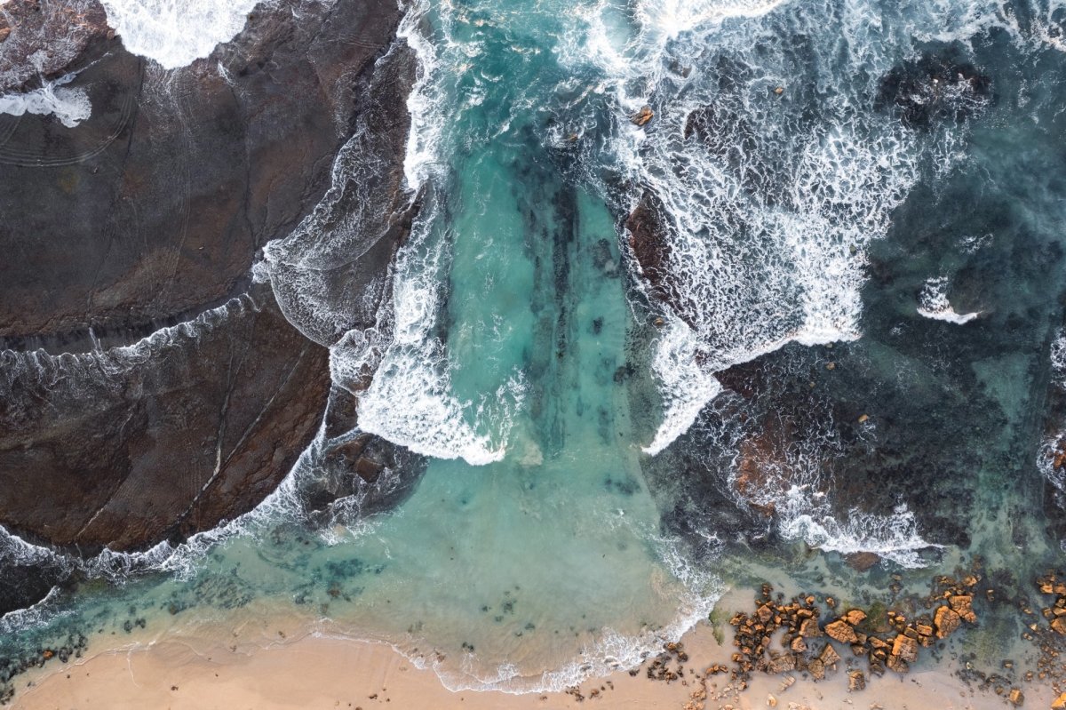 "Bogey Hole Textures" Photography Print - Belinda Doyle - Australian Photographer & Resin Artist