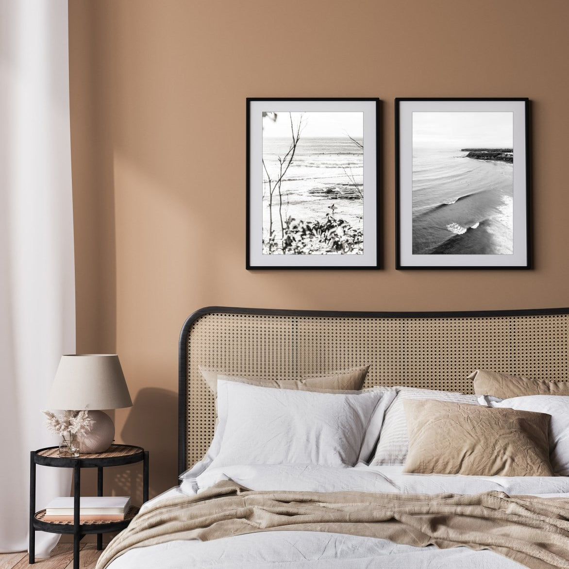 "Collers Beach" BW Photography Prints (Pair) - Belinda Doyle - Australian Photographer & Resin Artist