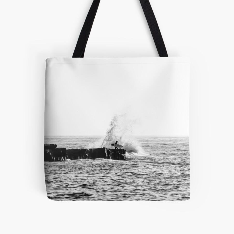 Cowries Splash (Shellharbour) Beach Bag - Belinda Doyle - Resin Artist & South Coast Photographer
