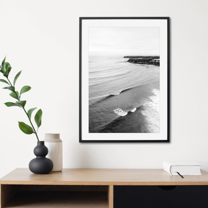 "Easter Swell" BW Photography Print - Belinda Doyle - Australian Photographer & Resin Artist