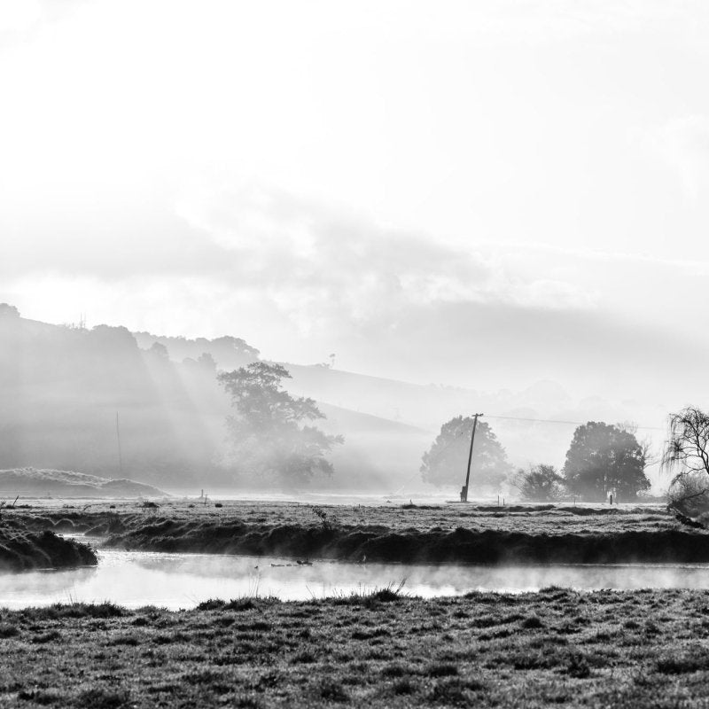 "Factory Lane" BW Photography Print - Belinda Doyle - Australian Photographer & Resin Artist