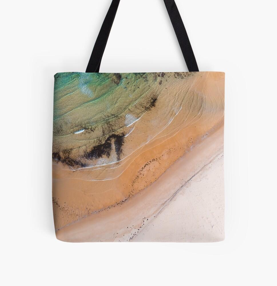 Low Tide Layers (Lake Tabourie) Beach Bag - Belinda Doyle - Resin Artist & South Coast Photographer