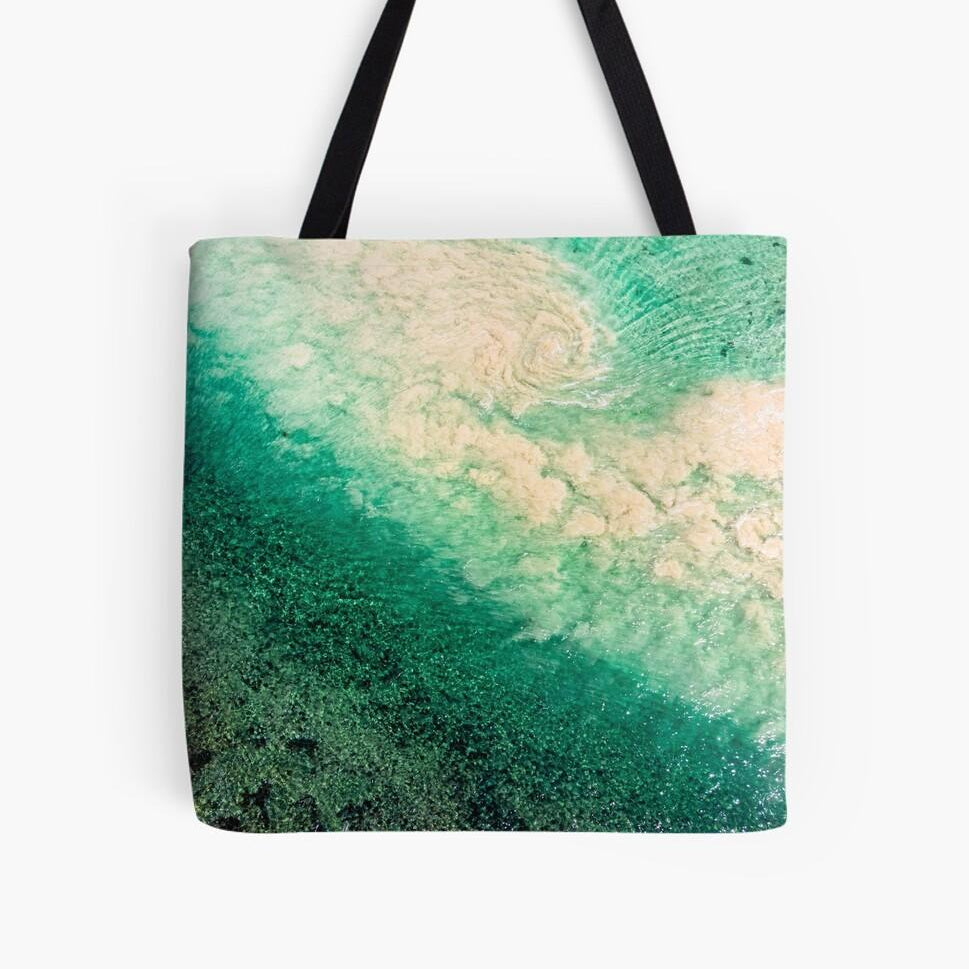 Minnamurra Textures (Minnamurra) Beach Bag - Belinda Doyle - Resin Artist & South Coast Photographer