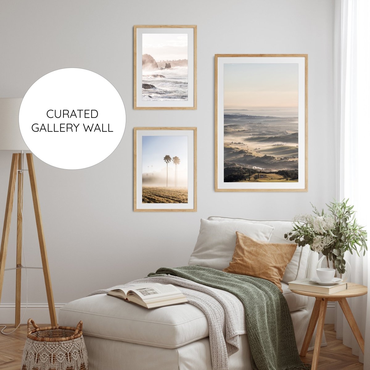 "Neutral Kiama" Curated Gallery Wall - Belinda Doyle - Australian Photographer & Resin Artist