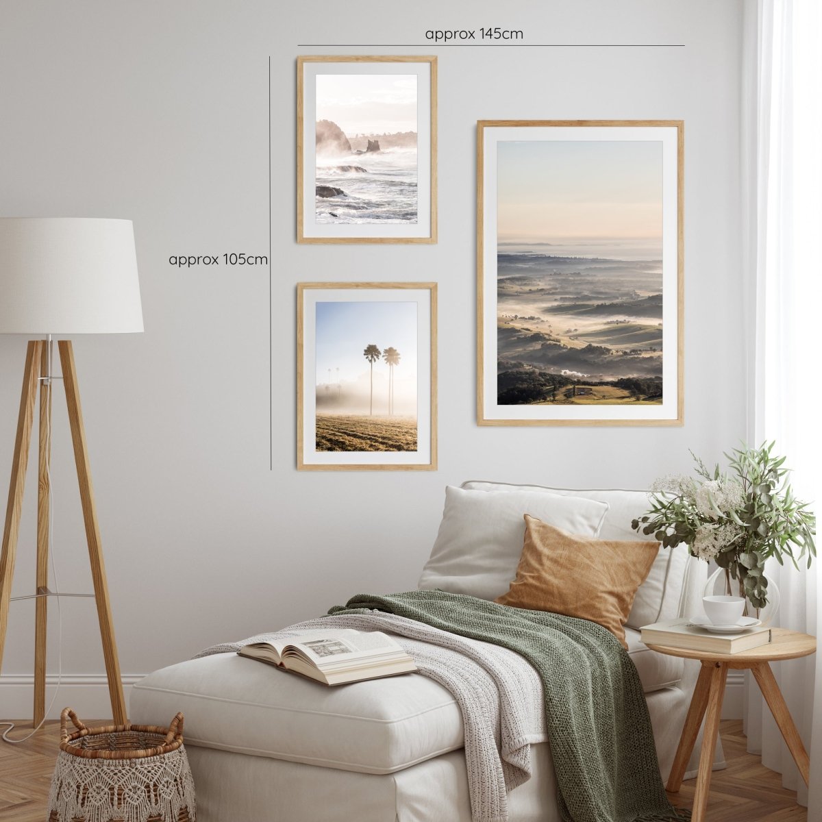 "Neutral Kiama" Curated Gallery Wall - Belinda Doyle - Australian Photographer & Resin Artist