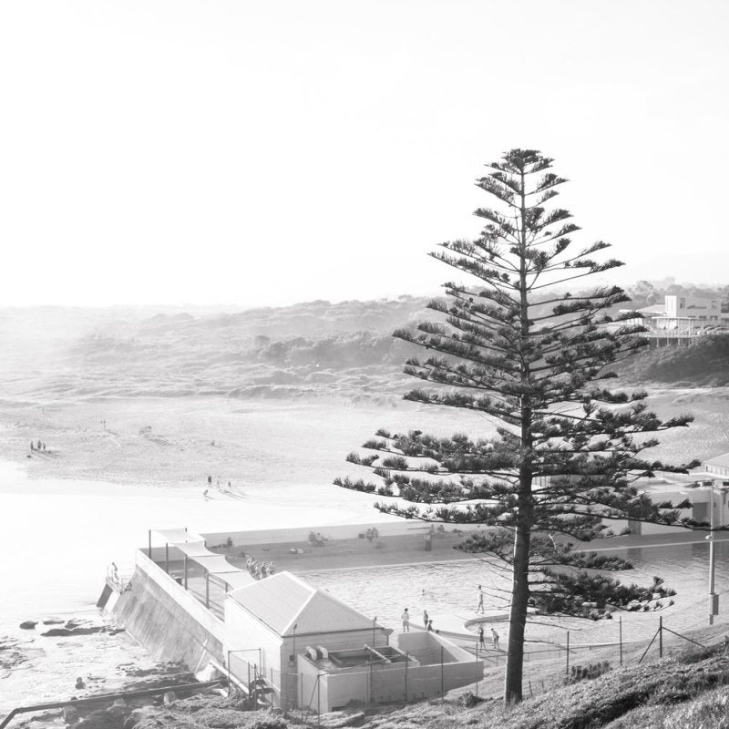 "Pool Side BW" Photography Print - Belinda Doyle - Resin Artist & South Coast Photographer