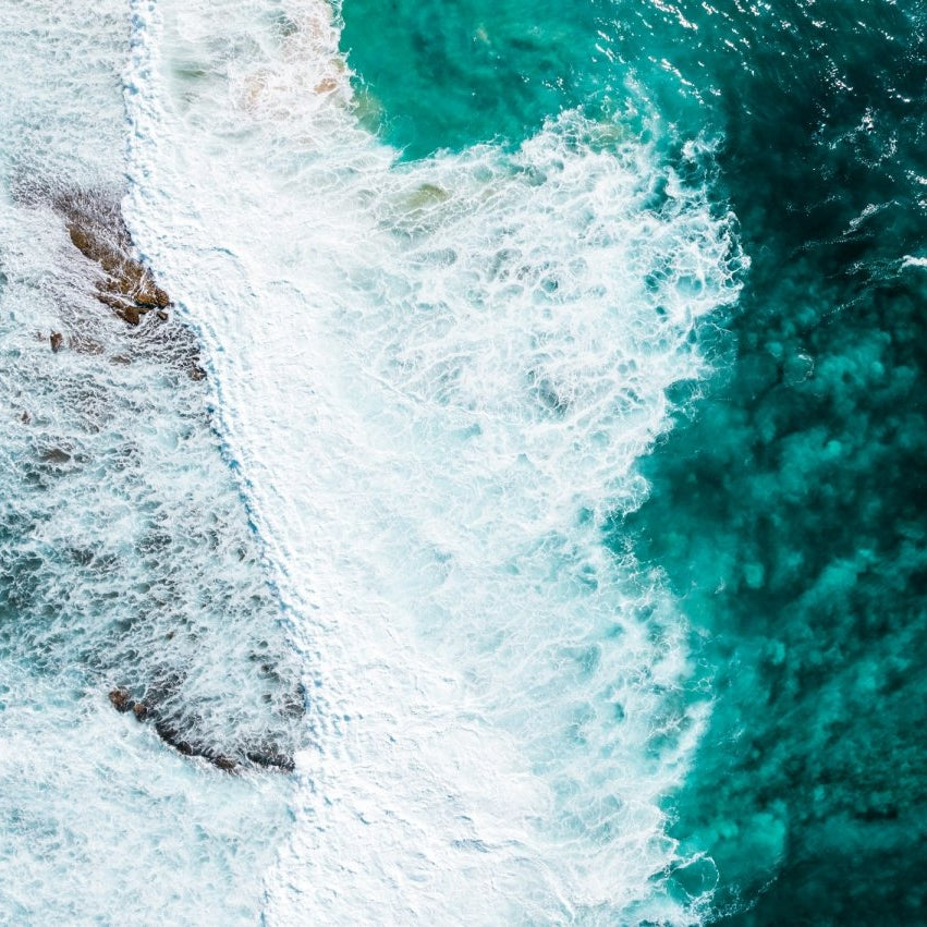 "Rollin Teal" Photography Print - Belinda Doyle - Resin Artist & South Coast Photographer