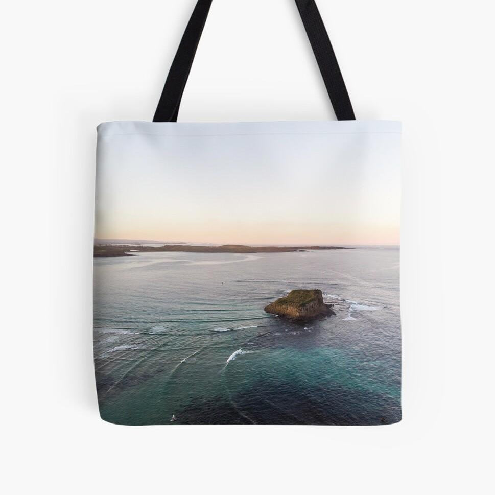 Rosy Stack (Minnamurra) Beach Bag - Belinda Doyle - Resin Artist & South Coast Photographer