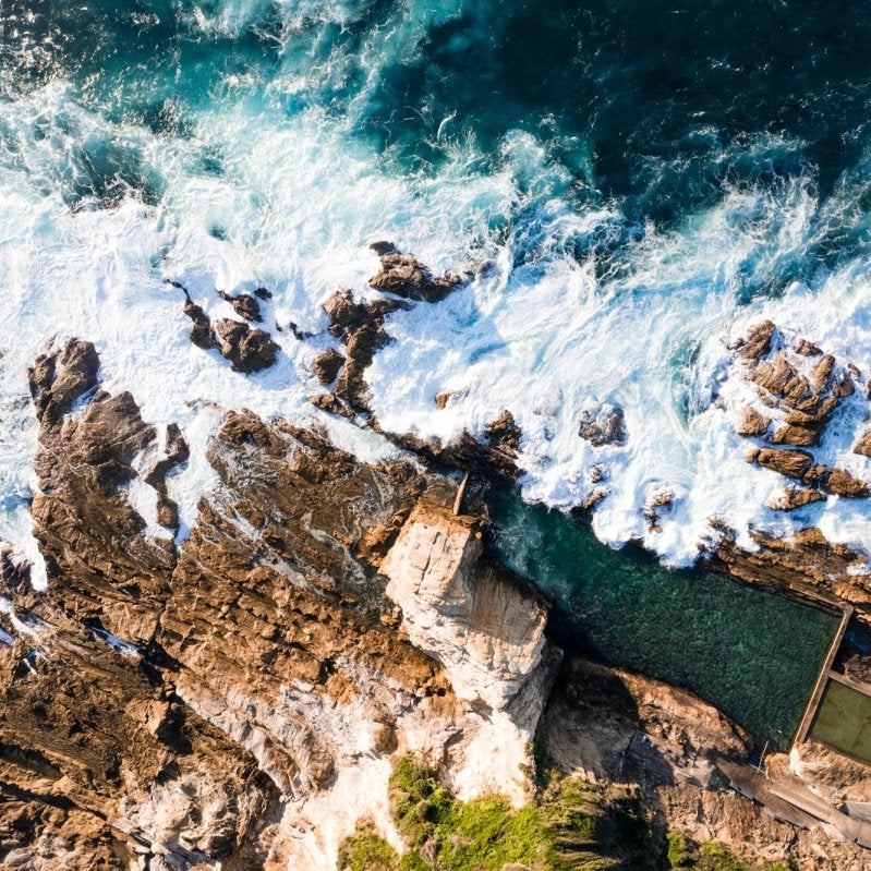 "The Blue Pool Break" Photography Print - Belinda Doyle - Australian Photographer & Resin Artist