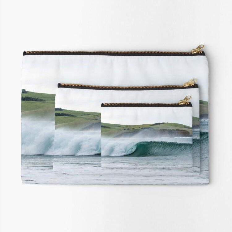 Werri Roll (Werri Beach) - Carry All Pouch - Belinda Doyle - Resin Artist & South Coast Photographer