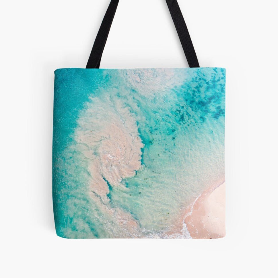 Above Aqua (Minnamurra) Beach Bag - Belinda Doyle - Australian Photographer & Resin Artist