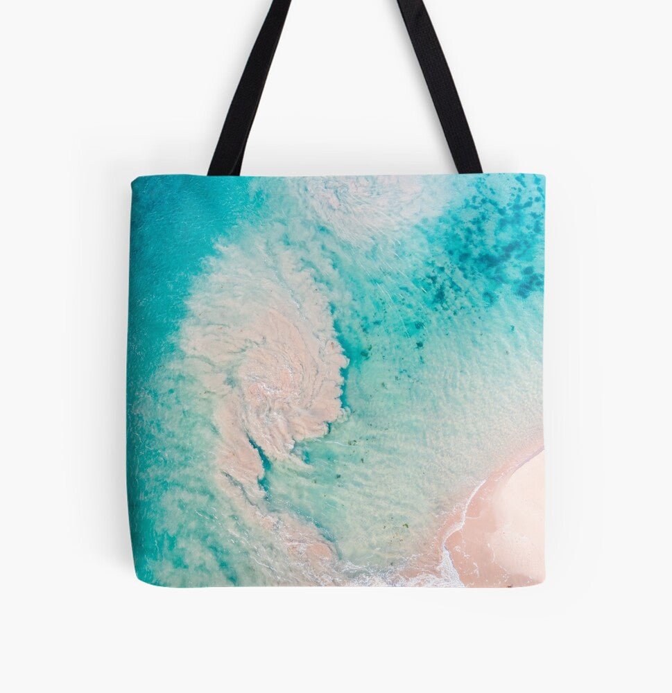 Above Aqua (Minnamurra) Beach Bag - Belinda Doyle - Australian Photographer & Resin Artist