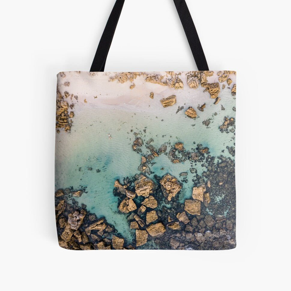 Loving Life (Bogey Hole) Beach Bag - Belinda Doyle - Australian Photographer & Resin Artist